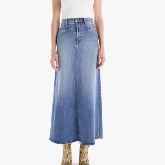MOTHER Maxi Denim Skirt - Picture 1 of 10